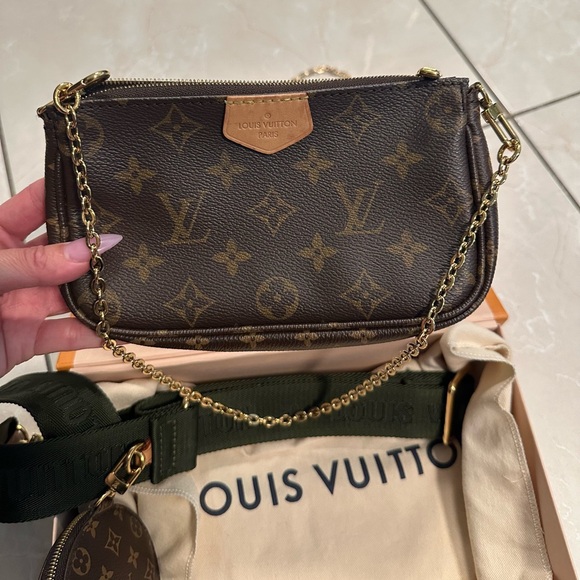 Louis Vuitton Multi Pochette Accessoires Shoulder Bag Brown Canvas - Picture 9 of 10